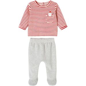 Vertbaudet Gray Velvet Baby Christmas Pajamas - Pyjama Vertbaudet Gray Velvet Baby Christmas Pajamas - Pyjama