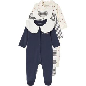 Vertbaudet Baby Sleepwear Set - 3 Styles, Cotton, Heart Print Vertbaudet Baby Sleepwear Set - 3 Styles, Cotton, Heart Print