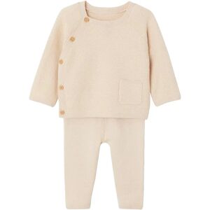 Vertbaudet Beige Knit Baby Set - Sweater & Leggings Vertbaudet Beige Knit Baby Set - Sweater & Leggings