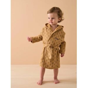 Vertbaudet Baby Bath Robe Ocre - Cotton Gauze, Embroidered Badge, 12-36M Vertbaudet Baby Bath Robe Ocre - Cotton Gauze, Embroidered Badge, 12-36M