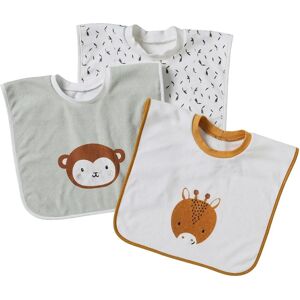 Vertbaudet Lot de 3 Bavoirs - Animaux, Éponge Absorbante Vertbaudet Lot de 3 Bavoirs - Animaux, Éponge Absorbante