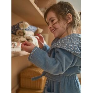 Vertbaudet Baby Blue Recycled Cotton Personalizable Bathrobe - Baby Bathrobe Vertbaudet Baby Blue Recycled Cotton Personalizable Bathrobe - Baby Bathrobe