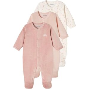 Vertbaudet Cotton Velvet Baby Sleepwear Set - 3 Pieces Vertbaudet Cotton Velvet Baby Sleepwear Set - 3 Pieces