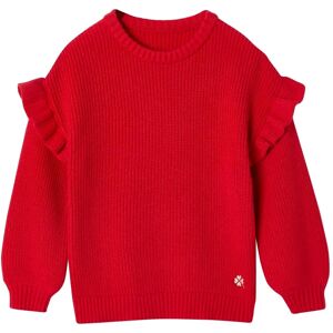 Vertbaudet Red Girl Ruffled Long Sleeve Top - Top Vertbaudet Red Girl Ruffled Long Sleeve Top - Top