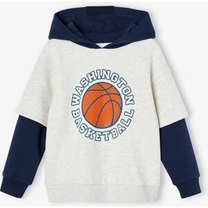 Vertbaudet Sweatshirt Boy Double Sleeve Basketball Relief - Sweatshirt Vertbaudet Sweatshirt Boy Double Sleeve Basketball Relief - Sweatshirt