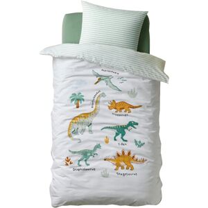 Vertbaudet Recycled Cotton Kids Duvet Cover Set - Dinos - 140x150 Vertbaudet Recycled Cotton Kids Duvet Cover Set - Dinos - 140x150