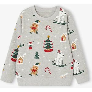 Vertbaudet Christmas Sweater for Boys - Festive, Soft, Gray Vertbaudet Christmas Sweater for Boys - Festive, Soft, Gray