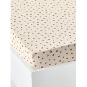 VERTBAUDET Recycled Cotton Retro Flower Fitted Sheet VERTBAUDET Recycled Cotton Retro Flower Fitted Sheet