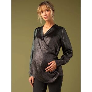 Envie de Fraise IRIS-01 Noir Blouse de maternité irisée Envie de Fraise IRIS-01 Noir Blouse de maternité irisée
