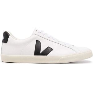 Sneakers in Pelle Esplar Bianco e Nero di Veja - Pelle, Taglia 41, Donna Sneakers in Pelle Esplar Bianco e Nero di Veja - Pelle, Taglia 41, Donna