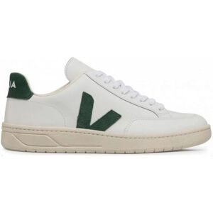 VEJA V-12 Lederen Sneakers - Wit/Cyprus - Milieuvriendelijk Schoeisel VEJA V-12 Lederen Sneakers - Wit/Cyprus - Milieuvriendelijk Schoeisel