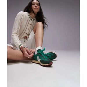 VEJA Rio Branco Alveomesh Emeraude White Trainers - Eco-friendly VEJA Rio Branco Alveomesh Emeraude White Trainers - Eco-friendly