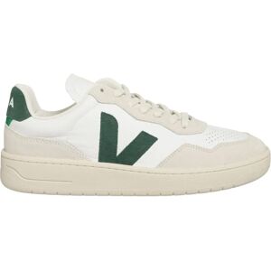 Veja V90 Leather Trainers - Extra White / Cyprus - Eco-Friendly Sneakers Veja V90 Leather Trainers - Extra White / Cyprus - Eco-Friendly Sneakers