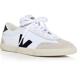 VEJA White & Black Volley Canvas Sneakers - Sneakers VEJA White & Black Volley Canvas Sneakers - Sneakers