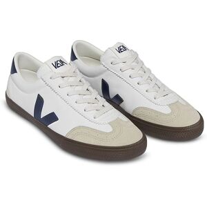 VEJA White & Navy Leather Sneakers - Low-top - Sneakers VEJA White & Navy Leather Sneakers - Low-top - Sneakers