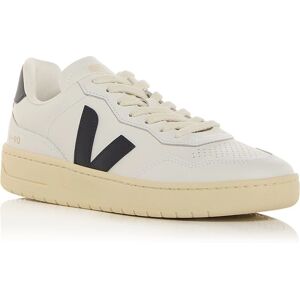 Veja V-90 Leather Men's White/Navy Trainers - Sneaker Veja V-90 Leather Men's White/Navy Trainers - Sneaker
