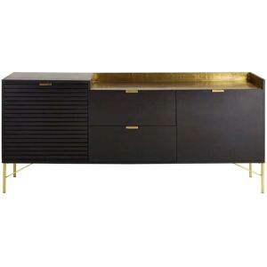 Maisons du Monde Buffet en bois de manguier - 2 portes, 2 tiroirs - Noir - Publicité Maisons du Monde Buffet en bois de manguier - 2 portes, 2 tiroirs - Noir - Publicité