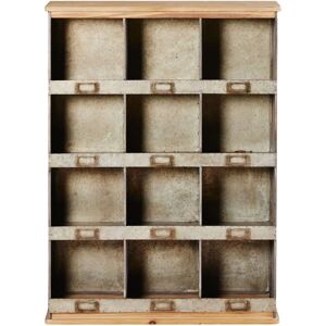 Étagère en bois et métal 12 compartiments - Maisons du Monde - Publicité Étagère en bois et métal 12 compartiments - Maisons du Monde - Publicité