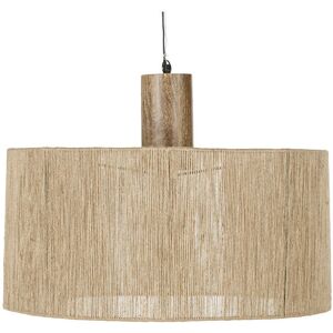 Lámpara colgante de madera de mango y yute - Estilo vintage Lámpara colgante de madera de mango y yute - Estilo vintage