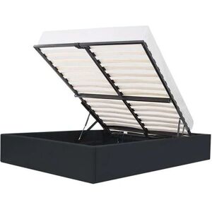 Marque Inconnue Canapé-Lit 140x190 cm avec Rangement - Noir - Publicité Marque Inconnue Canapé-Lit 140x190 cm avec Rangement - Noir - Publicité