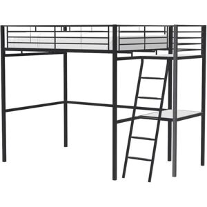 Lit mezzanine Oxford avec bureau - Métal époxy, 140x190cm - Publicité Lit mezzanine Oxford avec bureau - Métal époxy, 140x190cm - Publicité