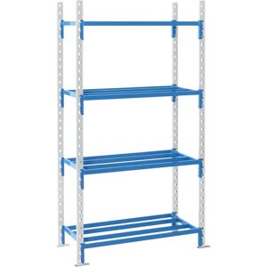Estantería de acero Kaiserkraft - Estantes tubulares ajustables - Tipo básico Estantería de acero Kaiserkraft - Estantes tubulares ajustables - Tipo básico