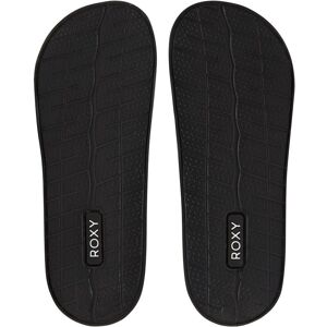 Roxy Slippy Kids Black Sandals - Summer Beach Holiday Roxy Slippy Kids Black Sandals - Summer Beach Holiday