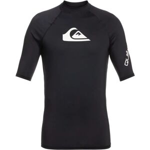 Quiksilver Boys All Time Short Sleeve UPF 50 Rash Vest Guard T-Shirt - Black Quiksilver Boys All Time Short Sleeve UPF 50 Rash Vest Guard T-Shirt - Black