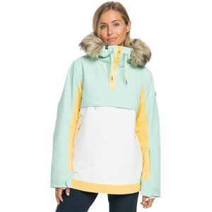 Roxy Women's Shelter Green Jacket - Waterproof, Insulated, Fitted Snowproof Jacket Roxy Women's Shelter Green Jacket - Waterproof, Insulated, Fitted Snowproof Jacket