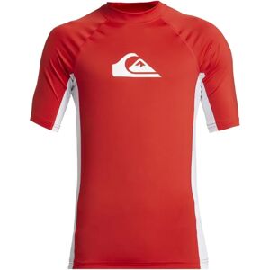 Quiksilver Red UV Protect Surf Rash Guard - Short Sleeve Quiksilver Red UV Protect Surf Rash Guard - Short Sleeve