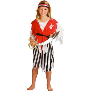 Brand M - Pirate Costume - Girl, Striped Lace Skirt - Carnival Dress Brand M - Pirate Costume - Girl, Striped Lace Skirt - Carnival Dress