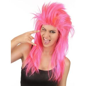 Jadeo Pink Rock Singer Wig - One Size Costume Accessory Jadeo Pink Rock Singer Wig - One Size Costume Accessory