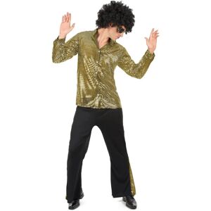 My Other Me Golden disco costume - Men's glitter Large My Other Me Golden disco costume - Men's glitter Large