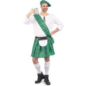 Nations of the world Costume écossais pour hommes vert et blanc - Costume - Publicité Nations of the world Costume écossais pour hommes vert et blanc - Costume - Publicité