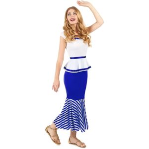 Costume Gauloise Blanc et Bleu de Characters - Costumes - Publicité Costume Gauloise Blanc et Bleu de Characters - Costumes - Publicité