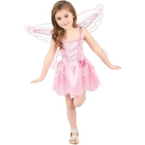 Girl's Pink Fairy Costume with Wings - Fairy Dress & Wings Girl's Pink Fairy Costume with Wings - Fairy Dress & Wings