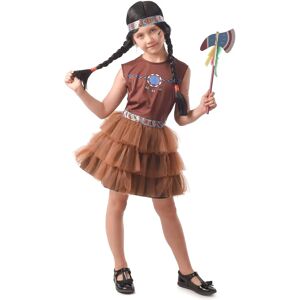 Lacey Wigs Brown Indian Girl Costume - 7-9 Years Lacey Wigs Brown Indian Girl Costume - 7-9 Years