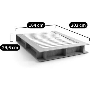 LA REDOUTE INTERIEURS Lit Jaune 140x190 - Lit LA REDOUTE INTERIEURS Lit Jaune 140x190 - Lit