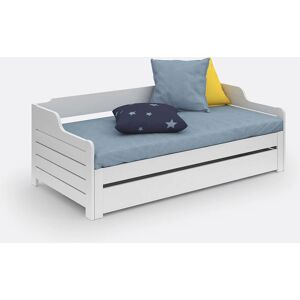 Lit transformable La Redoute Interieurs Grimsby - Avec tiroir et sommier Lit transformable La Redoute Interieurs Grimsby - Avec tiroir et sommier