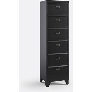 LA REDOUTE INTERIEURS Commode en métal Hiba - 6 portes - Noir LA REDOUTE INTERIEURS Commode en métal Hiba - 6 portes - Noir