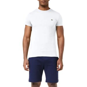 Lacoste Men's Crew Neck Pima Cotton Jersey T-shirt (TH6709) - white Lacoste Men's Crew Neck Pima Cotton Jersey T-shirt (TH6709) - white