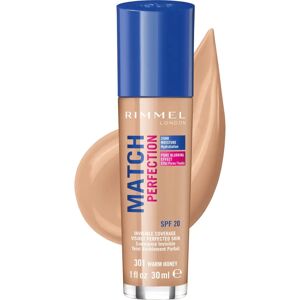 Rimmel London Match Perfection Meikkivoide - Lämmin Hunaja - SPF 20 Rimmel London Match Perfection Meikkivoide - Lämmin Hunaja - SPF 20