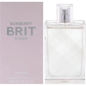 Burberry Brit Sheer Eau De Toilette - Floral, 100ml, Light & Elegant Burberry Brit Sheer Eau De Toilette - Floral, 100ml, Light & Elegant