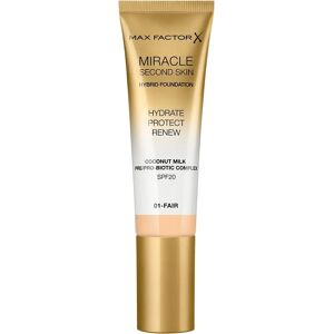 Max Factor Max Factor Miracle Second Skin Hydrating SPF 20 Foundation - Fair Max Factor Max Factor Miracle Second Skin Hydrating SPF 20 Foundation - Fair