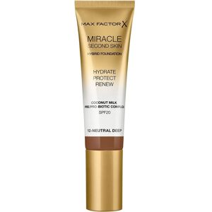 Max Factor Miracle Second Skin Hydrating Foundation - Neutral Deep - Foundation Max Factor Miracle Second Skin Hydrating Foundation - Neutral Deep - Foundation