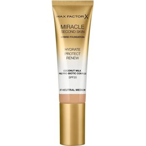 Max Factor Miracle Second Skin Hydrating Cream Foundation SPF 20 - 07 Neutral Medium - Foundation Max Factor Miracle Second Skin Hydrating Cream Foundation SPF 20 - 07 Neutral Medium - Foundation