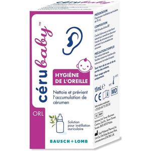 Solution d'hygiène de l'oreille CeruBaby de Bausch + Lomb - Flacon compte-gouttes 15ml - Publicité Solution d'hygiène de l'oreille CeruBaby de Bausch + Lomb - Flacon compte-gouttes 15ml - Publicité