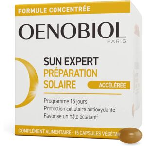 Oenobiol Sun Expert - Préparation Solaire Accélérée - 15 Capsules - Publicité Oenobiol Sun Expert - Préparation Solaire Accélérée - 15 Capsules - Publicité