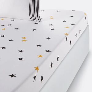 LA REDOUTE INTERIEURS Drap housse en coton avec franges - Housse de lit LA REDOUTE INTERIEURS Drap housse en coton avec franges - Housse de lit