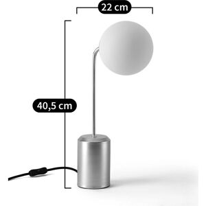 LA REDOUTE INTERIEURS Lámpara de mesa opalino blanca Moricio LA REDOUTE INTERIEURS Lámpara de mesa opalino blanca Moricio
